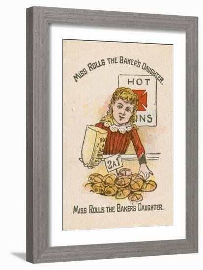 Miss Rolls the Baker's Daughter-null-Framed Giclee Print