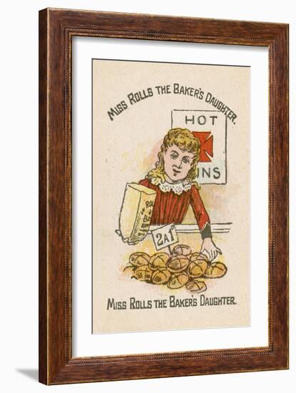 Miss Rolls the Baker's Daughter-null-Framed Giclee Print