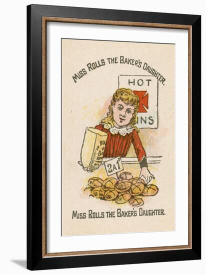 Miss Rolls the Baker's Daughter-null-Framed Giclee Print