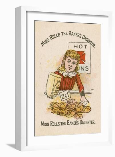 Miss Rolls the Baker's Daughter-null-Framed Giclee Print