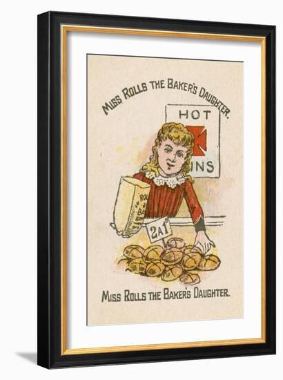 Miss Rolls the Baker's Daughter-null-Framed Giclee Print