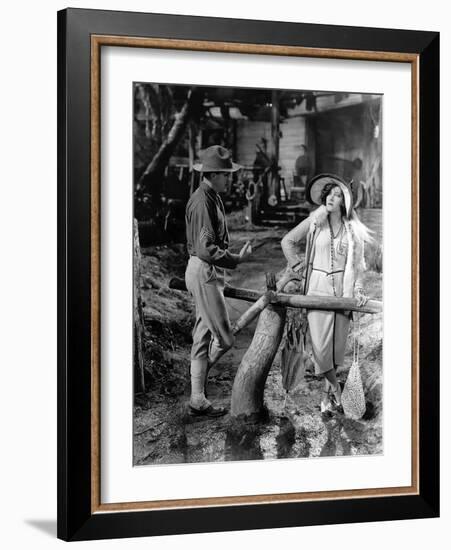 Miss Sadie Thompson by Raoul Walsh with Gloria Swanson, 1928, 1928-null-Framed Photo