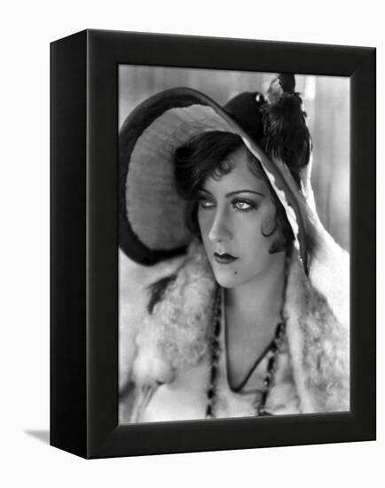 Miss Sadie Thompson by Raoul Walsh with Gloria Swanson, 1928 (b/w photo)-null-Framed Stretched Canvas