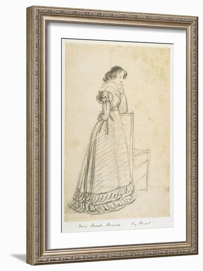 Miss Sarah Brown, Later the Wife of Sir Joseph Paxton-William Henry Hunt-Framed Giclee Print