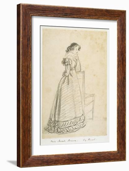 Miss Sarah Brown, Later the Wife of Sir Joseph Paxton-William Henry Hunt-Framed Giclee Print