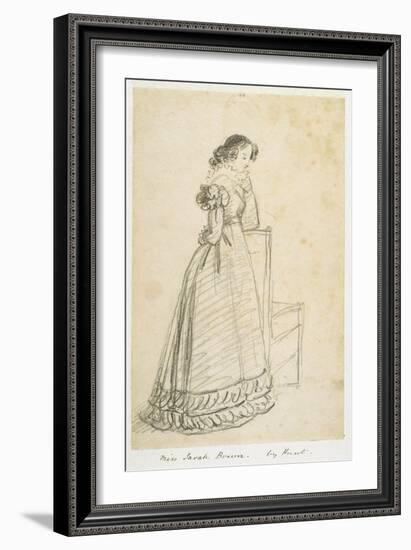 Miss Sarah Brown, Later the Wife of Sir Joseph Paxton-William Henry Hunt-Framed Giclee Print