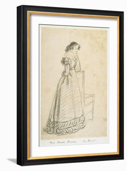 Miss Sarah Brown, Later the Wife of Sir Joseph Paxton-William Henry Hunt-Framed Giclee Print