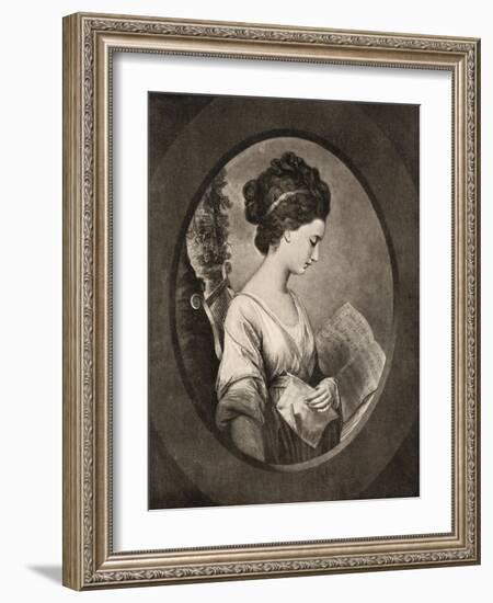 Miss Stephenson, Late 18th Century-W Dickinson-Framed Giclee Print