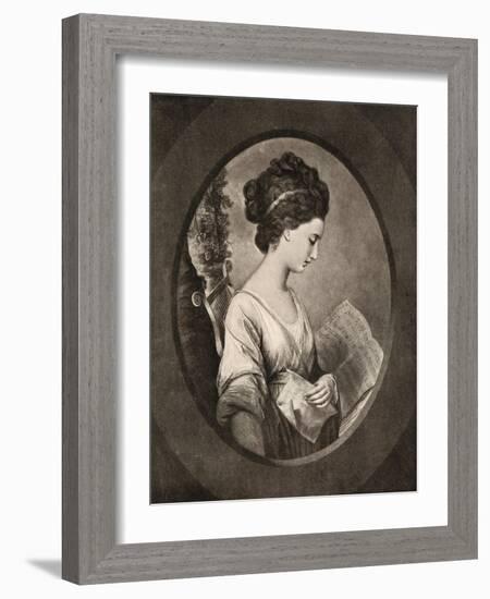 Miss Stephenson, Late 18th Century-W Dickinson-Framed Giclee Print