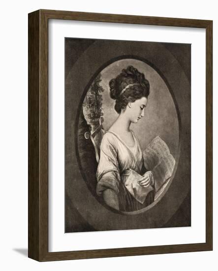 Miss Stephenson, Late 18th Century-W Dickinson-Framed Giclee Print