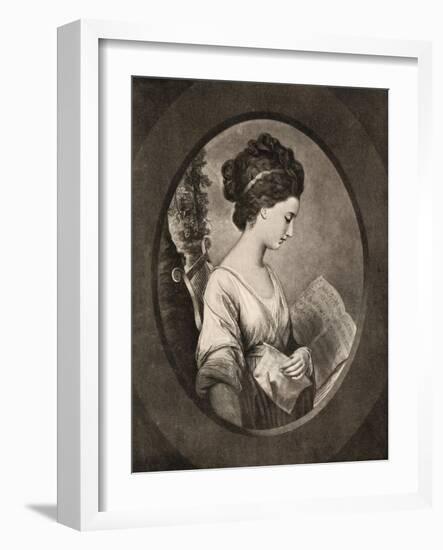 Miss Stephenson, Late 18th Century-W Dickinson-Framed Giclee Print