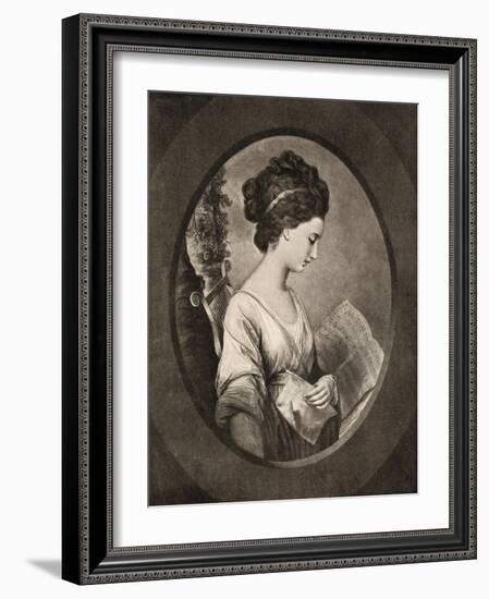 Miss Stephenson, Late 18th Century-W Dickinson-Framed Giclee Print