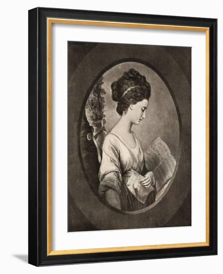 Miss Stephenson, Late 18th Century-W Dickinson-Framed Giclee Print