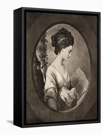 Miss Stephenson, Late 18th Century-W Dickinson-Framed Premier Image Canvas