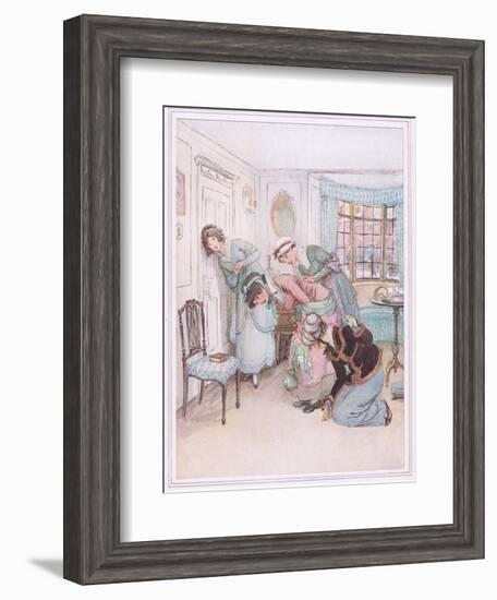 Miss Susan: I Think I Hear their Voices in Dispute-Hugh Thomson-Framed Giclee Print