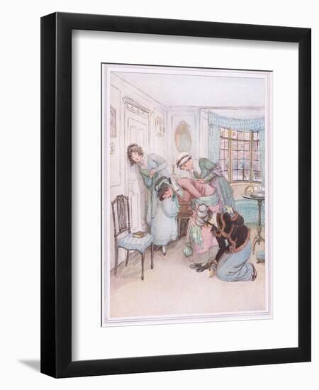 Miss Susan: I Think I Hear their Voices in Dispute-Hugh Thomson-Framed Giclee Print