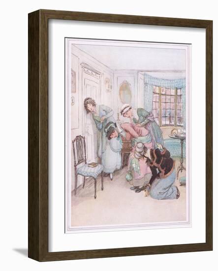 Miss Susan: I Think I Hear their Voices in Dispute-Hugh Thomson-Framed Giclee Print