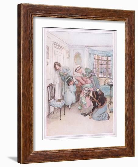 Miss Susan: I Think I Hear their Voices in Dispute-Hugh Thomson-Framed Giclee Print