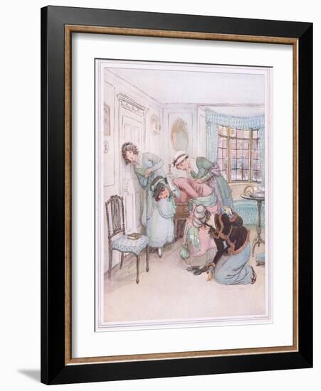 Miss Susan: I Think I Hear their Voices in Dispute-Hugh Thomson-Framed Giclee Print