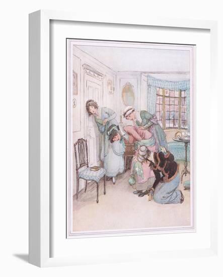 Miss Susan: I Think I Hear their Voices in Dispute-Hugh Thomson-Framed Giclee Print