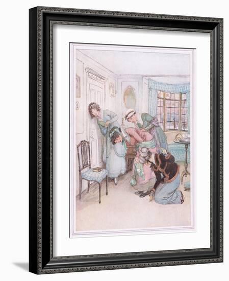 Miss Susan: I Think I Hear their Voices in Dispute-Hugh Thomson-Framed Giclee Print