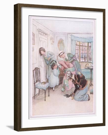 Miss Susan: I Think I Hear their Voices in Dispute-Hugh Thomson-Framed Giclee Print