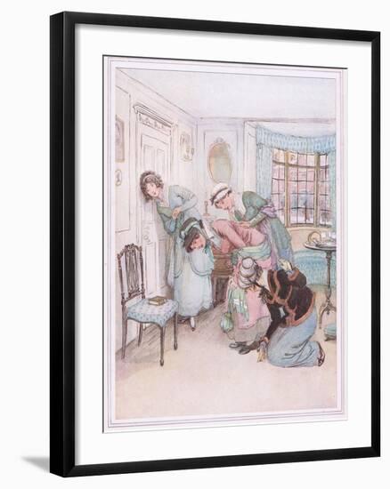 Miss Susan: I Think I Hear their Voices in Dispute-Hugh Thomson-Framed Giclee Print