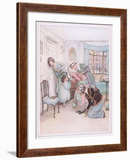 Miss Susan: I Think I Hear their Voices in Dispute-Hugh Thomson-Framed Giclee Print