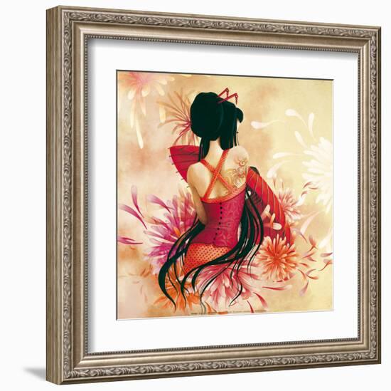 Miss Swan-Misstigri-Framed Art Print