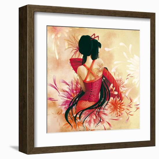 Miss Swan-Misstigri-Framed Art Print