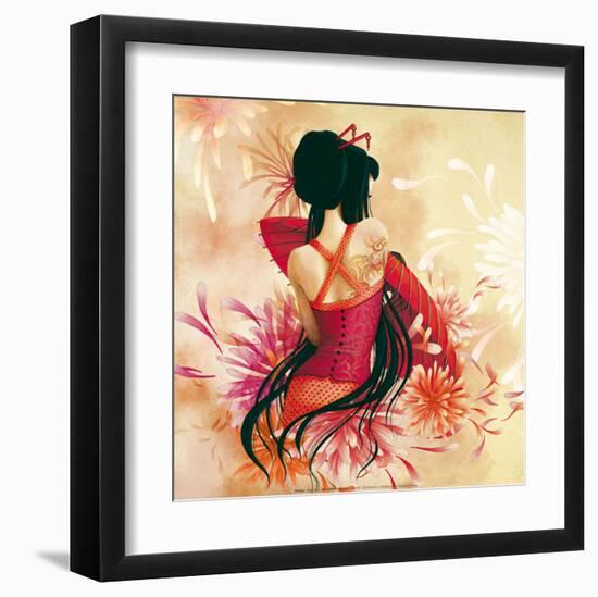 Miss Swan-Misstigri-Framed Art Print