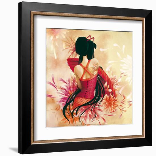 Miss Swan-Misstigri-Framed Art Print