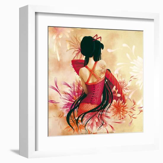 Miss Swan-Misstigri-Framed Art Print