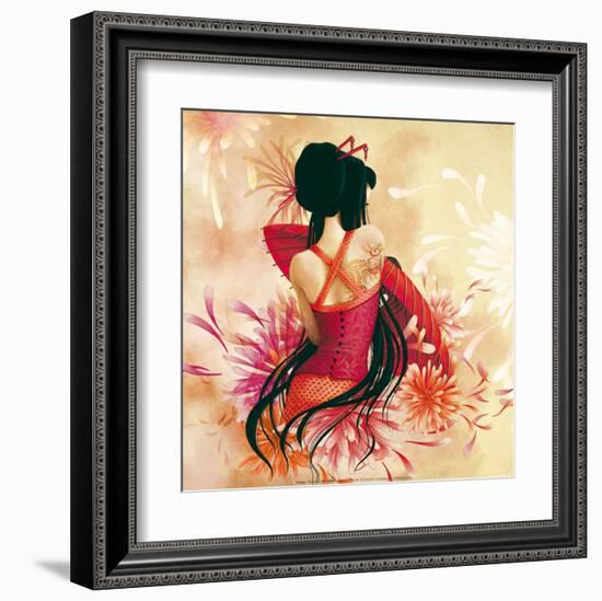 Miss Swan-Misstigri-Framed Art Print