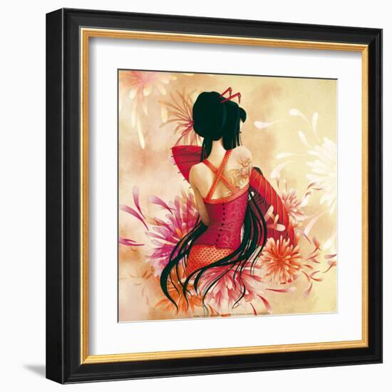 Miss Swan-Misstigri-Framed Art Print