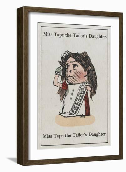 Miss Tape the Tailor's Daughter, from "Happy Families"-null-Framed Art Print