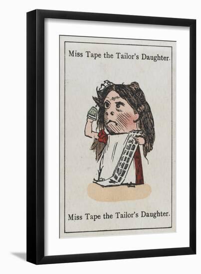 Miss Tape the Tailor's Daughter, from "Happy Families"-null-Framed Art Print