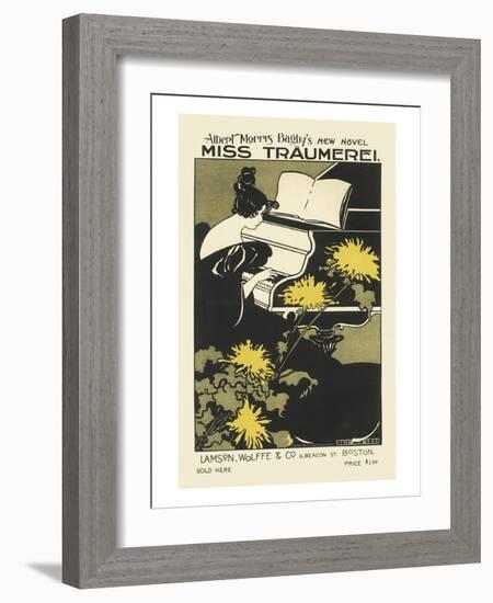 Miss Traumerei, Albert Morris Bagby's New Novel-Monica Reed-Framed Art Print