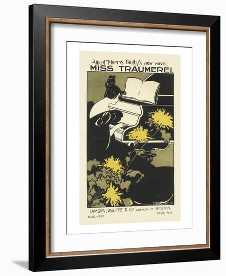 Miss Traumerei, Albert Morris Bagby's New Novel-Monica Reed-Framed Art Print