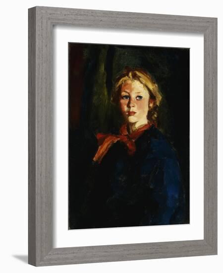 Miss Violet Organ (Katie McNamara)-Robert Henri-Framed Giclee Print