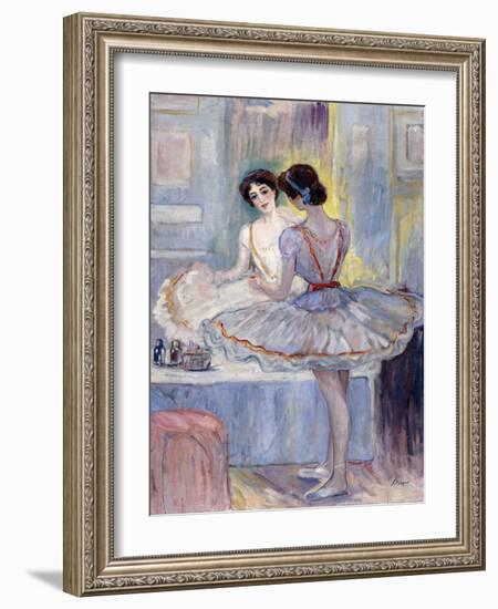 Miss Zambelli in Her Dressing Room; Mademoiselle Zambelli Dans Sa Loge, 1912-Henri Lebasque-Framed Giclee Print