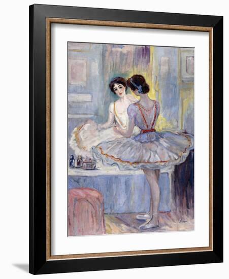 Miss Zambelli in Her Dressing Room; Mademoiselle Zambelli Dans Sa Loge, 1912-Henri Lebasque-Framed Giclee Print