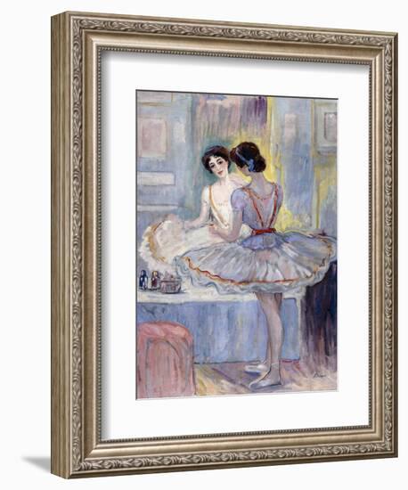 Miss Zambelli in Her Dressing Room; Mademoiselle Zambelli Dans Sa Loge, 1912-Henri Lebasque-Framed Giclee Print