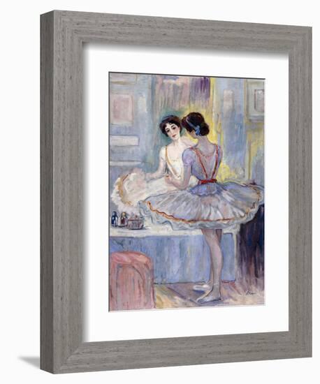 Miss Zambelli in Her Dressing Room; Mademoiselle Zambelli Dans Sa Loge, 1912-Henri Lebasque-Framed Giclee Print