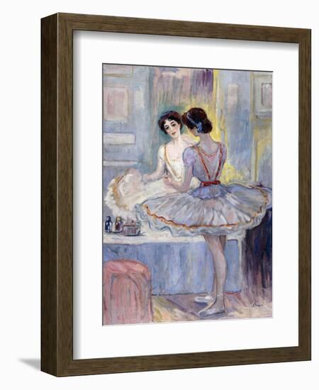 Miss Zambelli in Her Dressing Room; Mademoiselle Zambelli Dans Sa Loge, 1912-Henri Lebasque-Framed Giclee Print