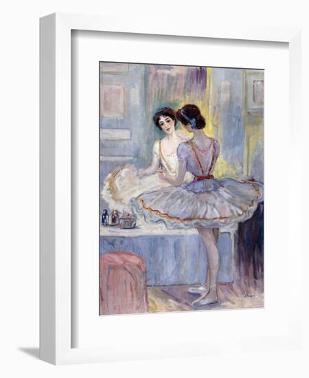 Miss Zambelli in Her Dressing Room; Mademoiselle Zambelli Dans Sa Loge, 1912-Henri Lebasque-Framed Giclee Print