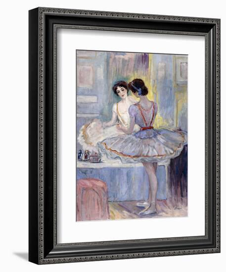 Miss Zambelli in Her Dressing Room; Mademoiselle Zambelli Dans Sa Loge, 1912-Henri Lebasque-Framed Giclee Print