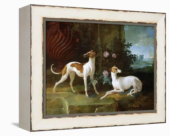 Misse and Turlu, Two Greyhounds of Louis XV-Jean-Baptiste Oudry-Framed Premier Image Canvas