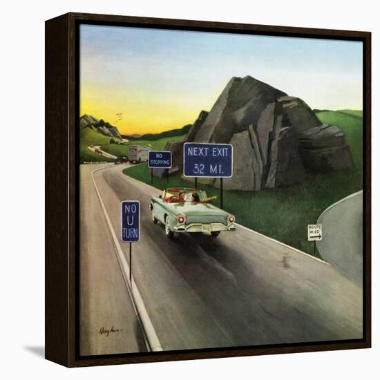 "Missed Exit", June 15, 1957-George Hughes-Framed Premier Image Canvas