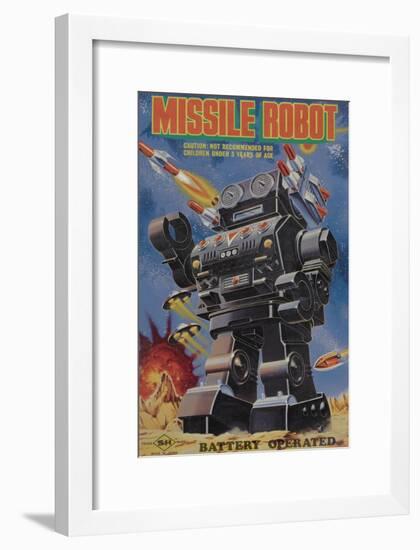 Missile Robot-null-Framed Art Print